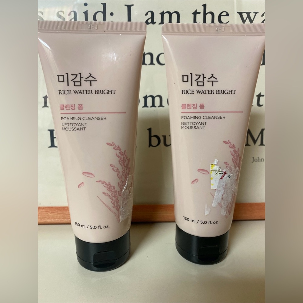 The Face Shop Rice Water Foaming Bright Foaming Facial Cleanser 150ml X 2